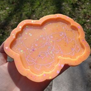 (Check description!) Little Twin Stars Resin Trinket Tray (6 INCHES)
